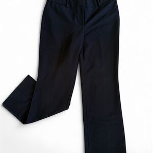 NWOT Loft Julie Trousers Black Flat Front Dress Pants Women Size 8